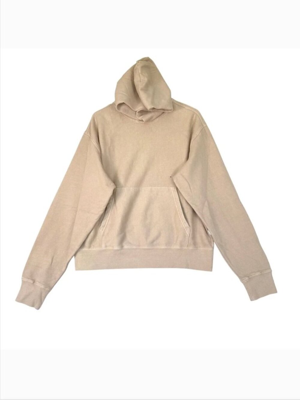 American Eagle Mens Tan Khaki Fleece Lined Pullover Hoodie Sweatshirt Medium NEW